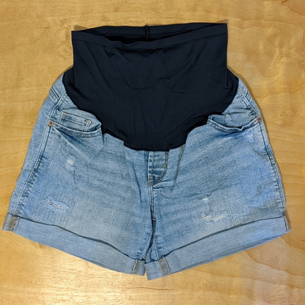 Old Navy Maternity Full Panel Jean Shorts
